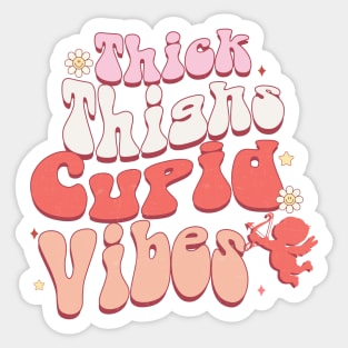 Thick Thighs Cupid vibes Sticker